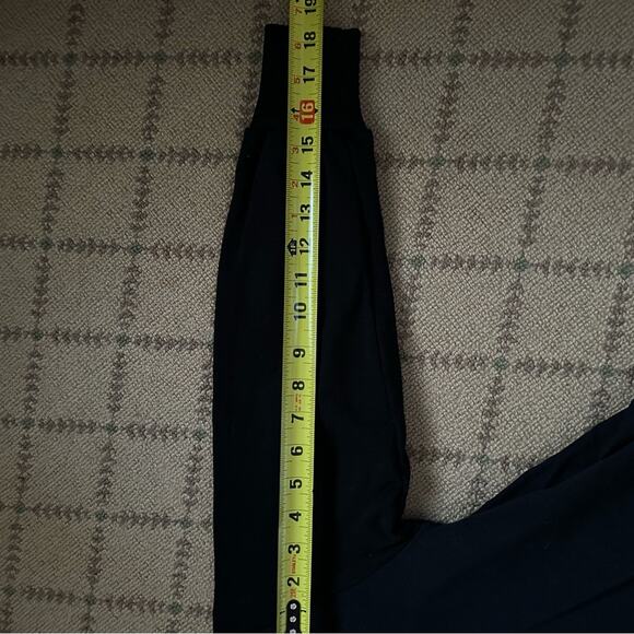 Zara black long sleeve sweatshirt w shirt back and high low hem, white text ~ S - Picture 7 of 11